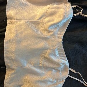 Forever 21 Cream Satin Blouse